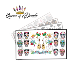 Queen of Decals - Sugar Skulls 'NEW RELEASE'