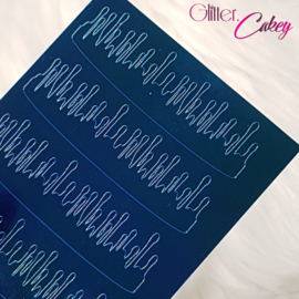 Glitter.Cakey - Peacock Blue Drip Sticker Sheet