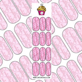 CakesInc.Nails - Pink DD Addict 'NAIL DECALS'