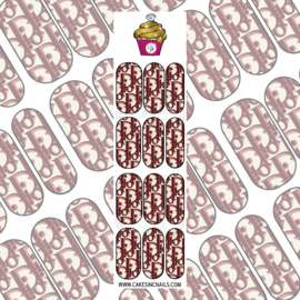 CakesInc.Nails - Brown DD Addict 'NAIL DECALS'