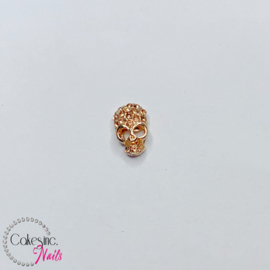 Glitter.Cakey - Rose Gold Crystals Skull Charm 'HALLOWEEN'