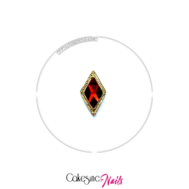 Cakey.Charms - Red Crystal Rhombus Charm