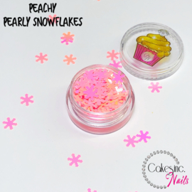 Glitter.Cakey - Peachy Pearly Snowflakes