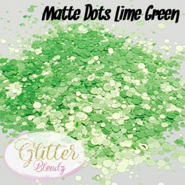 Glitter Blendz - Matte Dots Lime Green