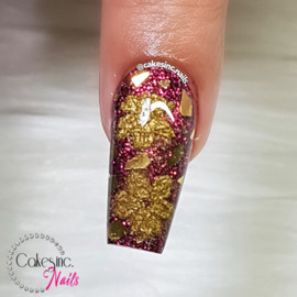 CakesInc.Nails -  Gold Metallic 'Arcoiris Flowers' X-MAS EDITION 