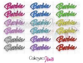 Queen of Decals - Barbie Font 'NEW RELEASE'