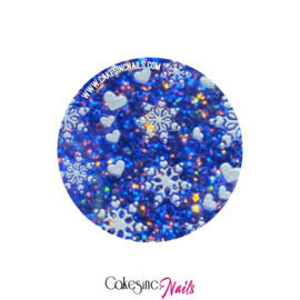 Glitter.Cakey - Snowflakes & Hearts Sticker Sheet '184'
