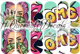 Queen of Decals - Pop Art OMG  'NEW RELEASE'