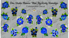 Queen of Decals - One Stroke Blue by Kristy Homolya