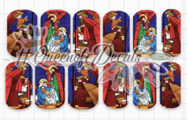 Queen of Decals - Nativity Stained Glass 'NEW RELEASE'