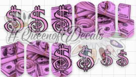 Queen of Decals - Pink Dollarsss 'NEW RELEASE'