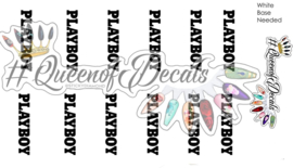 Queen of Decals - Play Bunny Font 