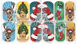 Queen of Decals - Christmas Pop Art