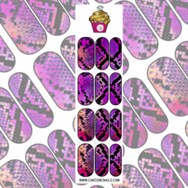 CakesInc.Nails - Purple Snake Skin 'NAIL DECALS'