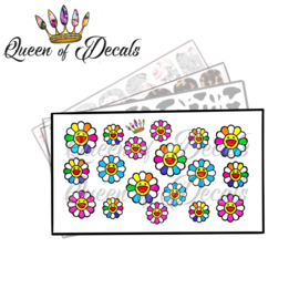Queen of Decals - V L Happy Flower Designer Inspired 'NEW RELEASE'