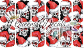 Queen of Decals -  Santa Skull