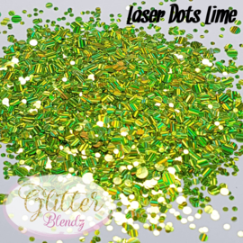 Glitter Blendz - Laser Dots Lime