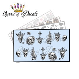 Queen of Decals - Crowned Skulls 'NEW RELEASE'