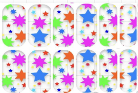 Queen of Decals -  Negative Space Bright Stars 'NEW RELEASE'