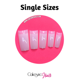 CakesInc.Nails - Easy On 50 Natural Tips 'Single Sizes'