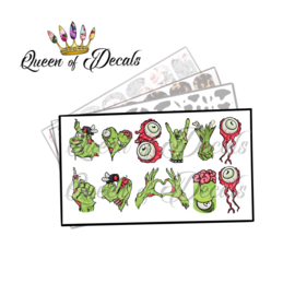 Queen of Decals - Zombie Limbs 'NEW RELEASE'