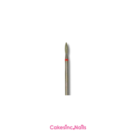 CakesInc.Nails - 2.3mm Flame  'Russian Cuticle Groove Bit' (Red)