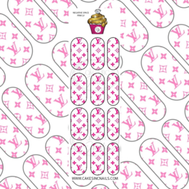 CakesInc.Nails - Pink V L 'NAIL DECALS'