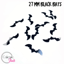 Glitter.Cakey - 27mm Black Bats 'HALLOWEEN S1'