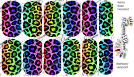 Queen of Decals - Rainbow Leopard Print (full cover)