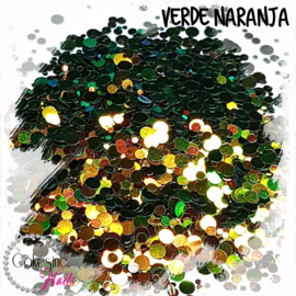 Glitter.Cakey - Verde Naranja