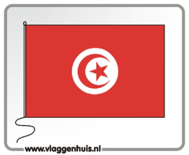 Tafelvlag Tunesië 10x15 cm