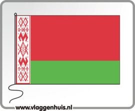 Tafelvlag Wit Rusland 10x15 cm