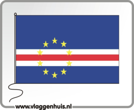 Tafelvlag Kaapverdische Eilanden 10x15 cm