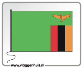 Tafelvlag Zambia 10x15 cm