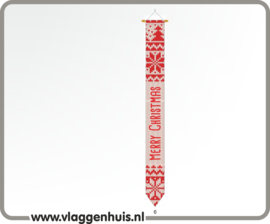 Wimpel kerst- feestdagen voor aan 200cm gevelstok