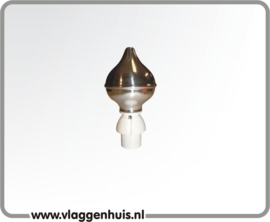 Knop zilver incl. passtuk