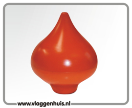 Peervormige oranje knop, groot 150mm