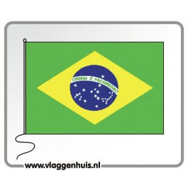 Tafelvlag Brazilië 10x15 cm