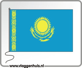 Tafelvlag Kazachstan 10x15 cm