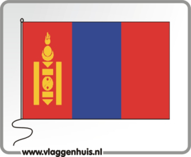 Tafelvlag Mongolië 10x15 cm