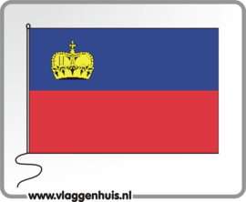 Tafelvlag Liechtenstein 10x15 cm