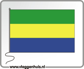 Tafelvlag Gabon 10x15 cm