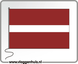 Tafelvlag Letland 10x15 cm