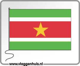 Tafelvlag Suriname 10x15 cm