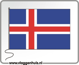 Tafelvlag Ijsland 10x15 cm