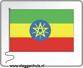 Tafelvlag Ethiopië 10x15 cm