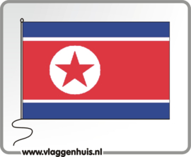 Tafelvlag Korea-Noord 10x15 cm