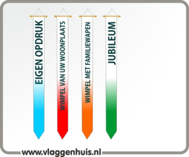 Wimpel met eigen opdruk