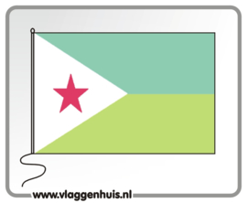 Tafelvlag Djibouti 10x15 cm