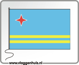 Tafelvlag Aruba 10x15 cm